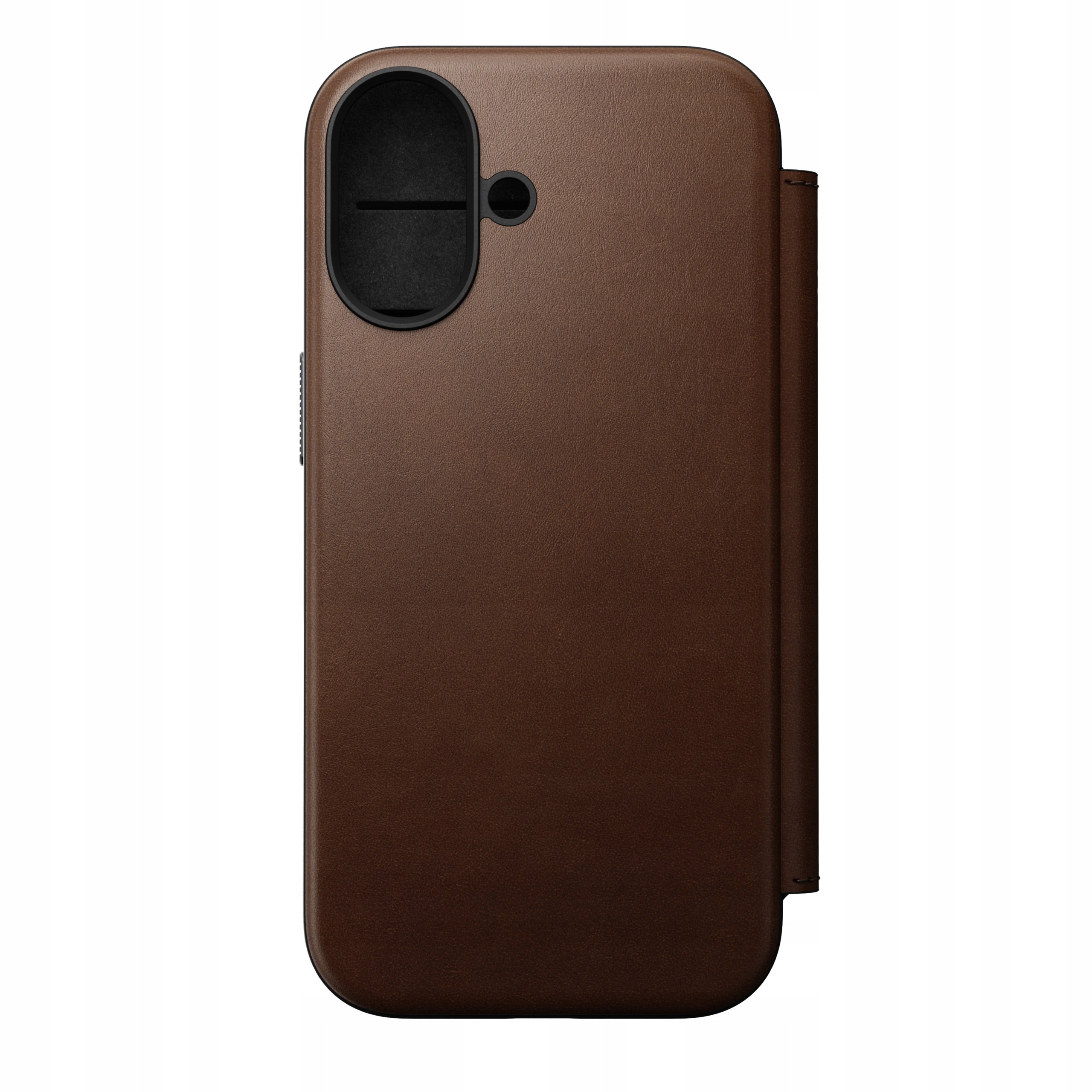 Etui z klapką Nomad Modern Leather Folio iPhone 17 MagSafe brązowe