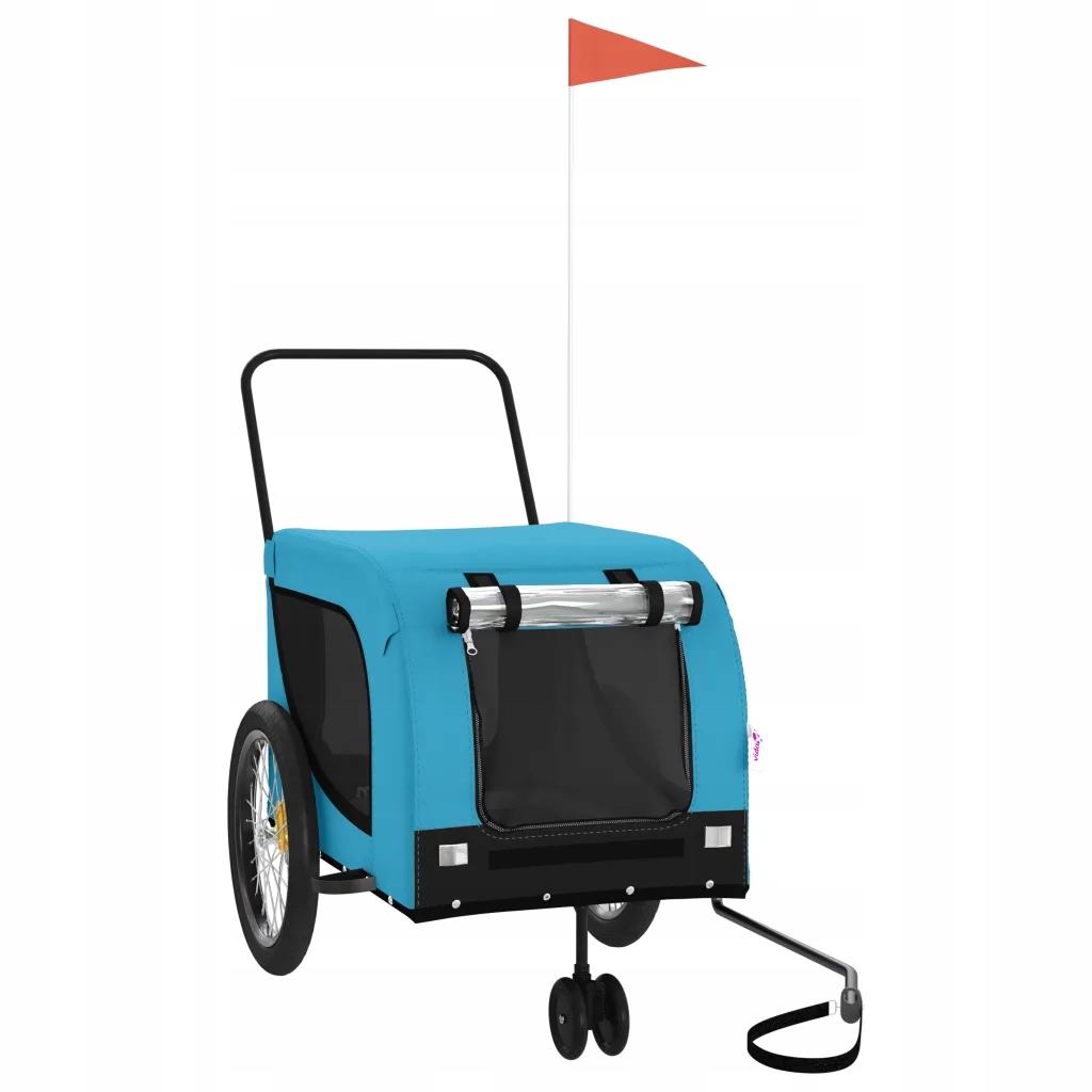 Levně Přívěs na kolo pro zvířata modro-černý 134x68x74 cm