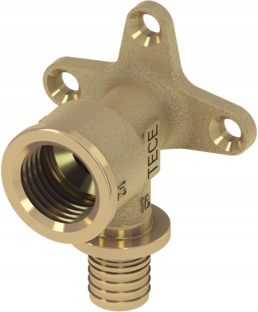 TECEflex KOLANO Z ŁAPAMI 20X1/2 GW ŚCIENNE MOSIĄDZ TECE 768520