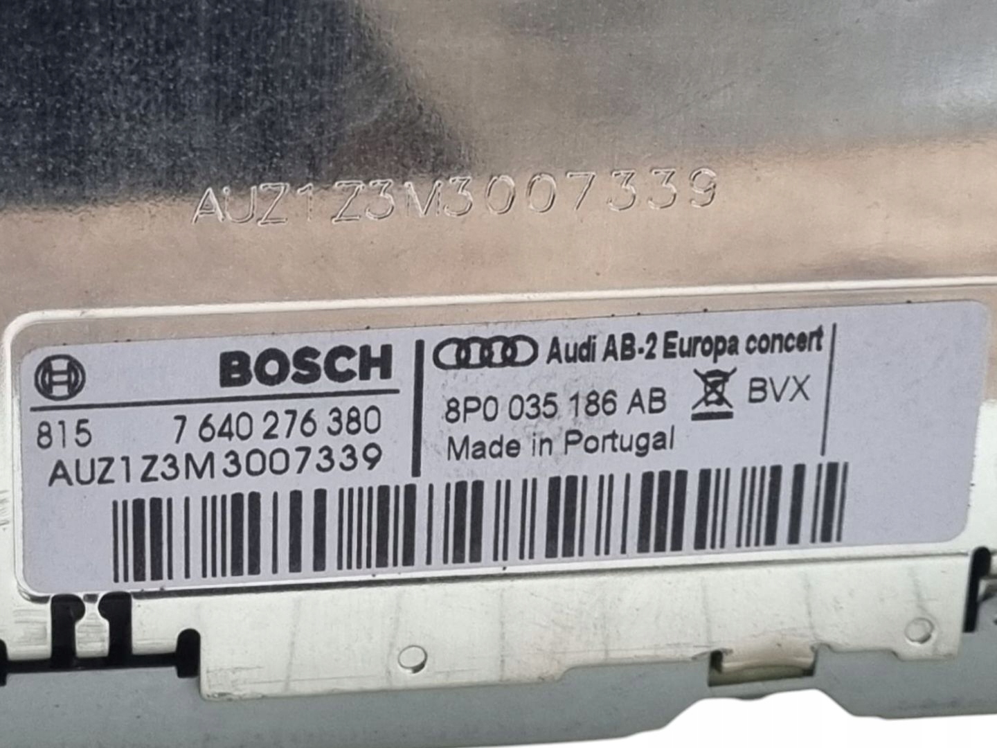 Radio samochodowe Audi A3 8P 2nd facelift 2012 8P0035186AB