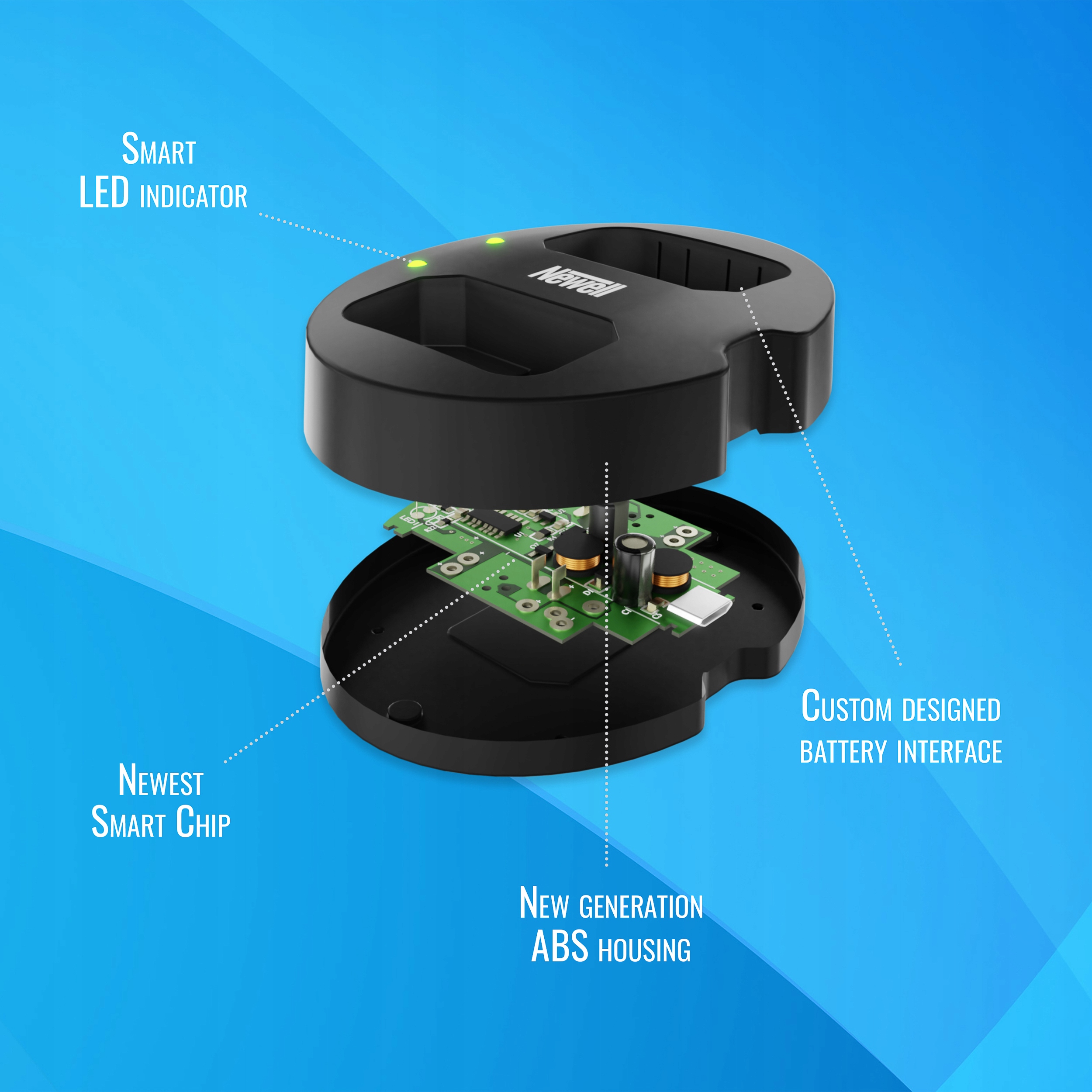 Ładowarka Dual Newell do akumulatorów DMW-BLC12 Model SDC-USB