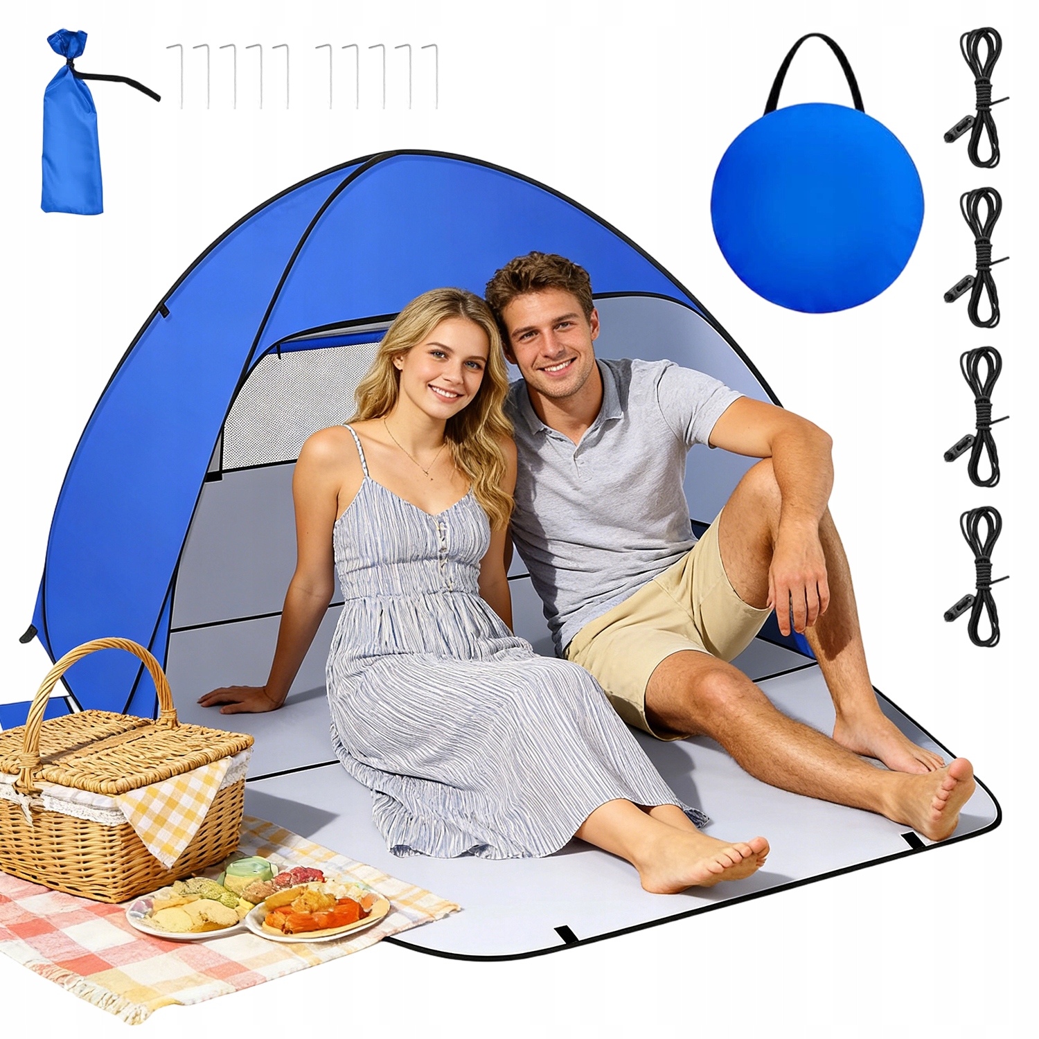 Větrný Stan S Kolíkovými Lany