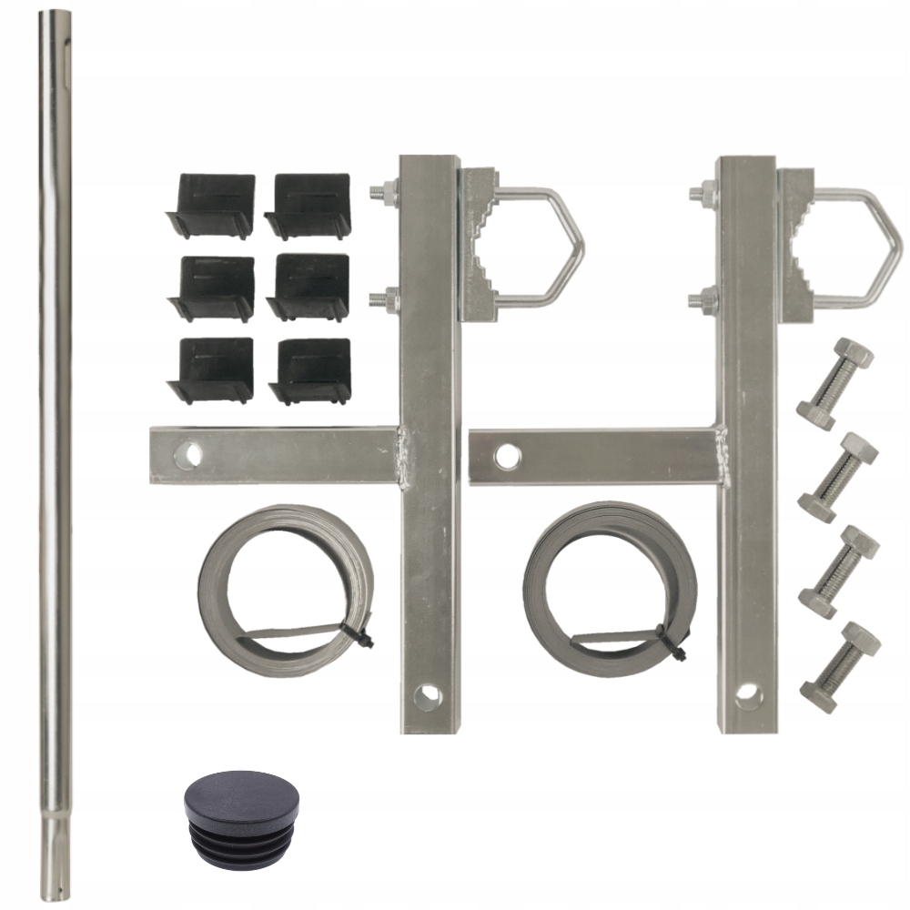 Zestaw ze stali nierdzewnej Inox obejma kominowa 5m maszt 1m Luxon
