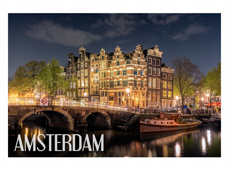

Amsterdam Miasto Pejzaż Magnes na lodówkę