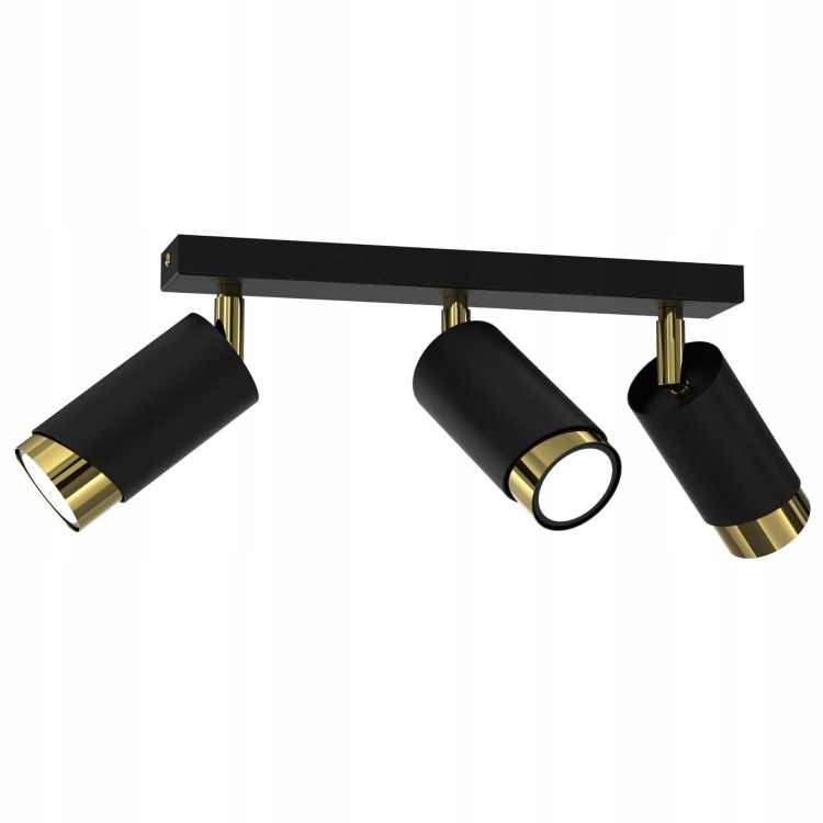 Závěsná Lampa Aurora Luxe Gold Černá, Moderní Led Stropní Trubka Do Obývacího Pokoje