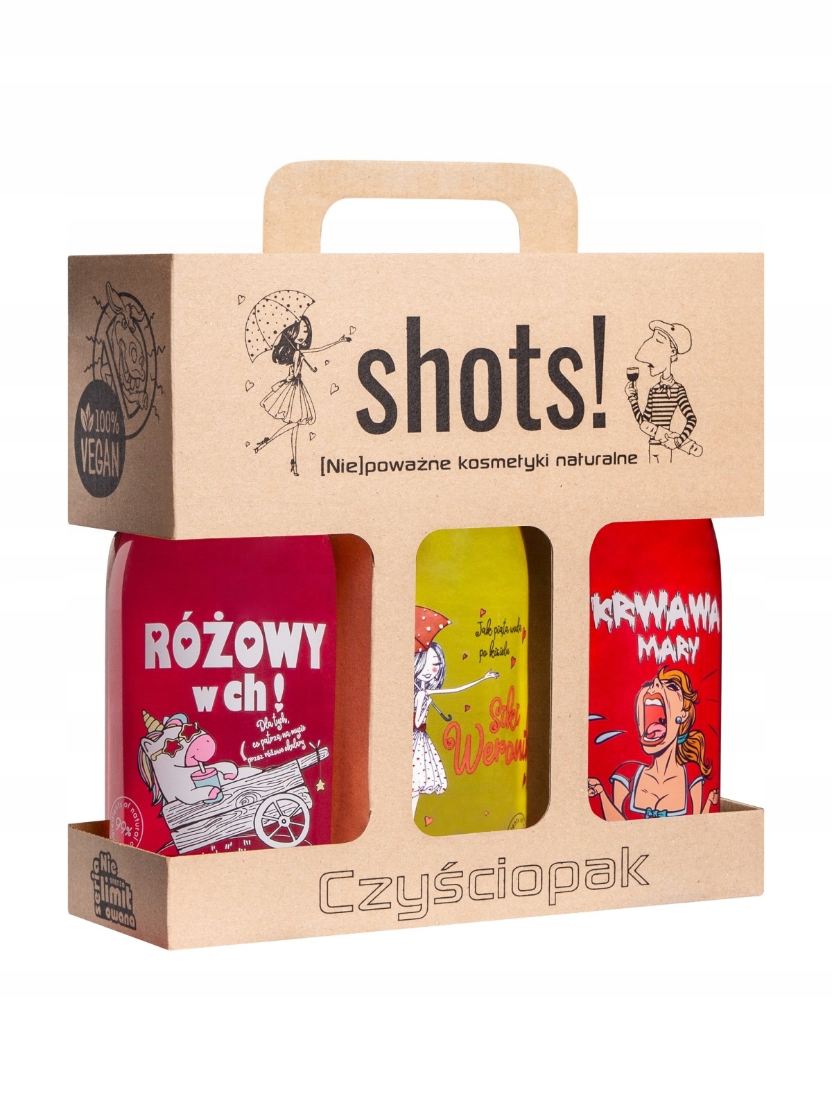 

Shots! Czyściopak Damski żel pod prysznic 3 x 50