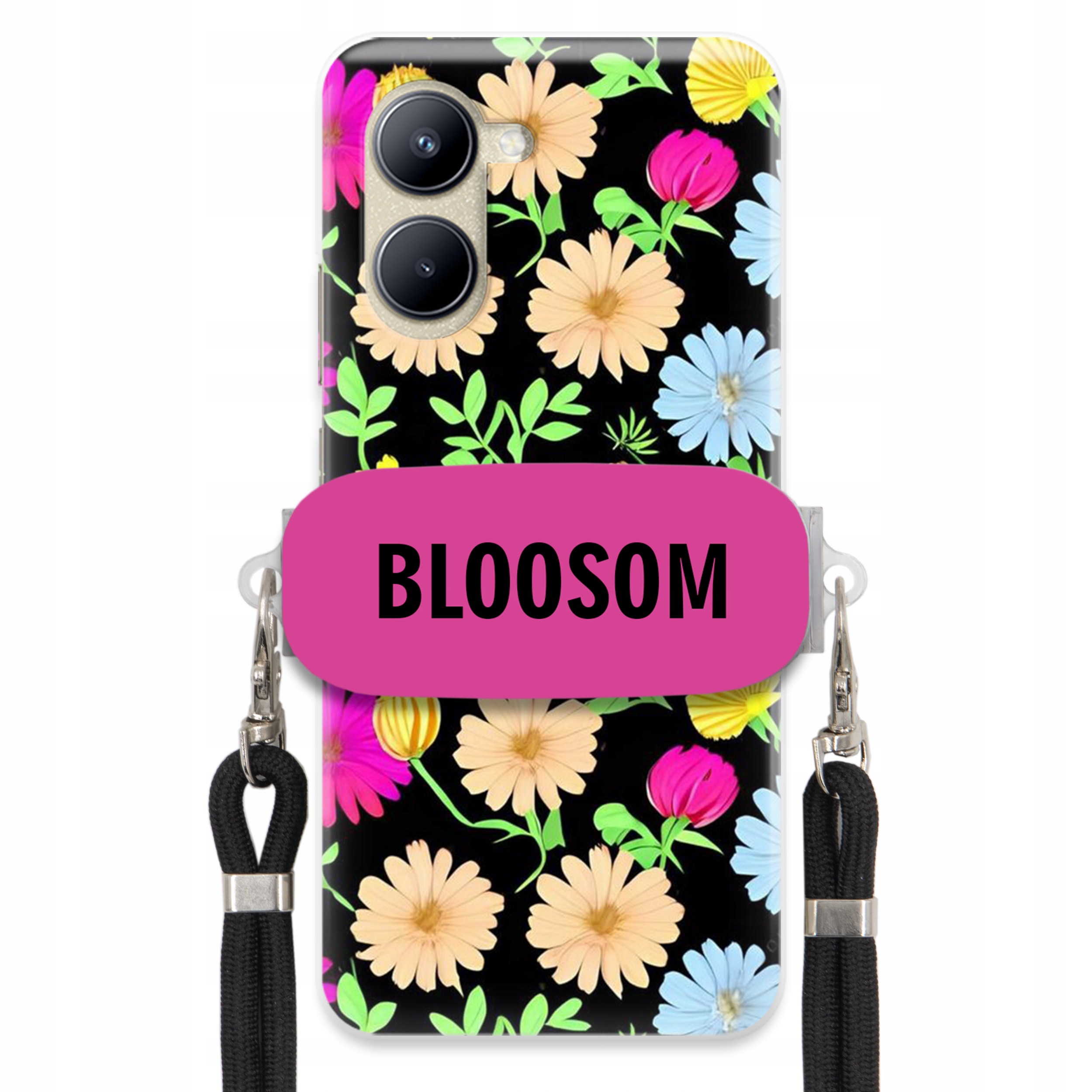 Pouzdro Držák Crossbody pro Realme C33 Kryt Case Květiny Bloosom Flower