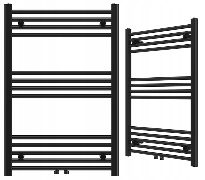 Ohrievač Raven Kúpeľňový Kaloryfer Moderný Rebrík Čierny 90x60 cm