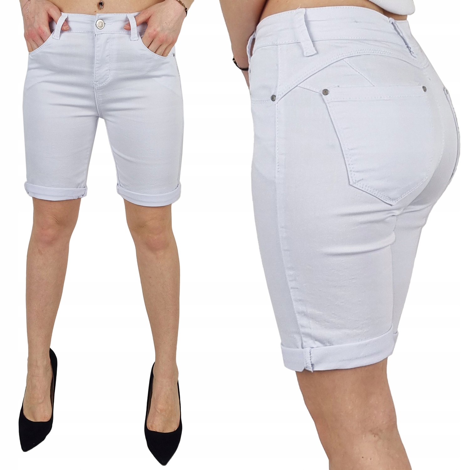 

Damskie Spodenki Szorty Plus Size Push Up
