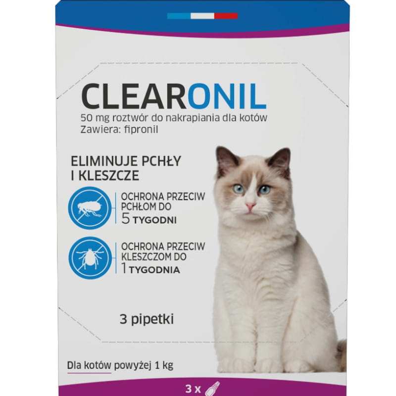 

Clearonil Krople Na Pchły I Kleszcze Dla Kota 3szt