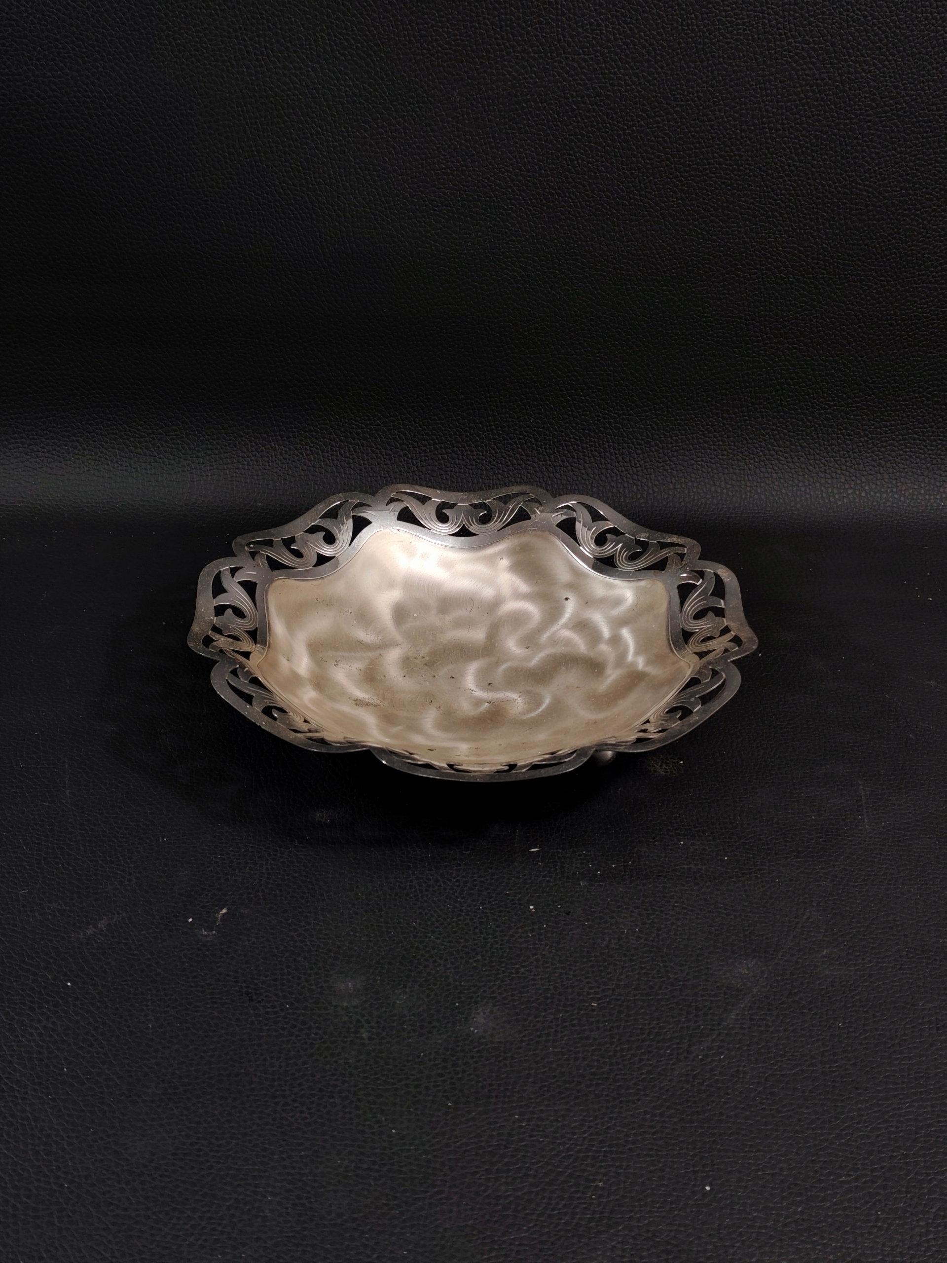 Srebrzona Taca Patera Plater