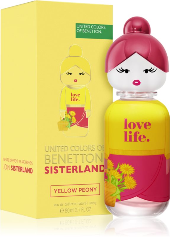 Benetton Sisterland Yellow Peony Toaletní Voda 80 ML Pro Ženy
