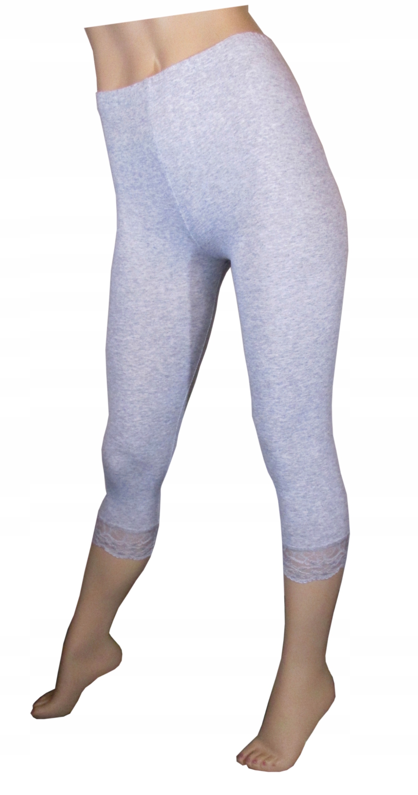 

Legginsy getry leginsy 3/4 z koronką XL melanż