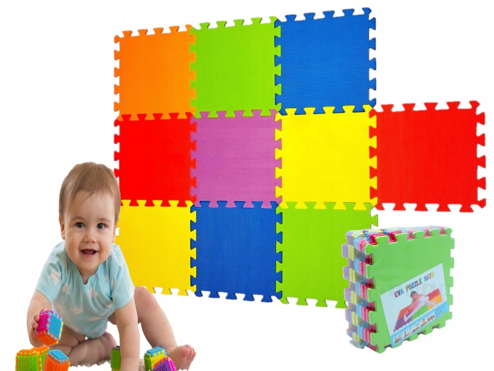 

Puzzle piankowe mata piankowa edukacyjna duża