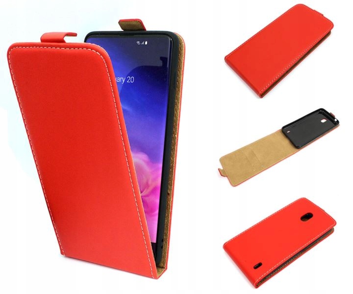 

Etui Gumowe z klapką Hq do Nokia 2.2 TA-1188 czerw