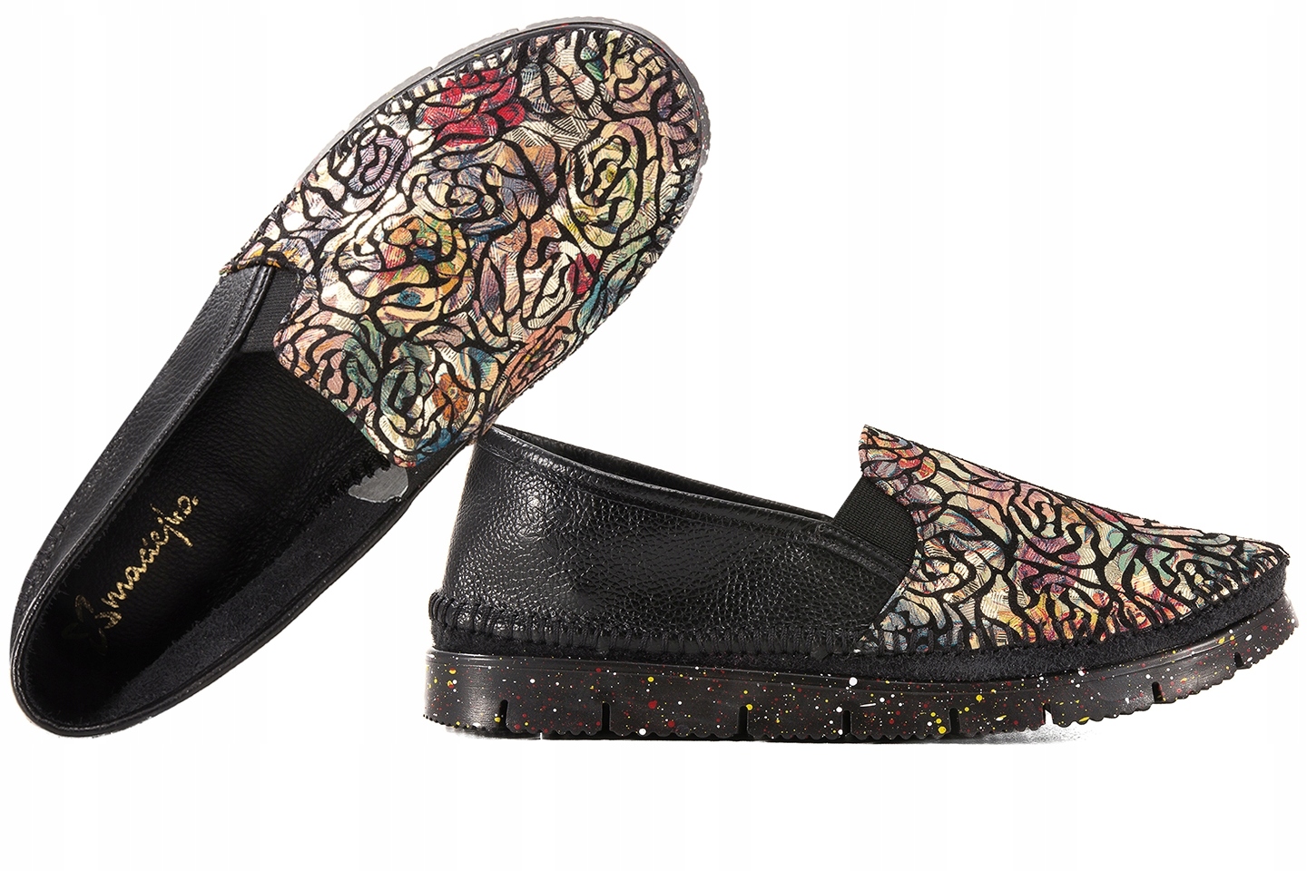 Maciejka 03512-58 Dámské Polobotky Espadrilky Mokasíny Kůže