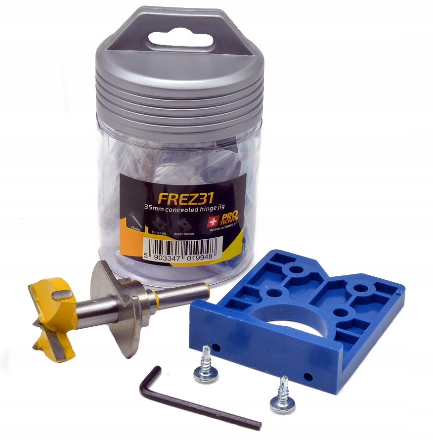 Frez do zawiasów puszkowych 35mm ZESTAW