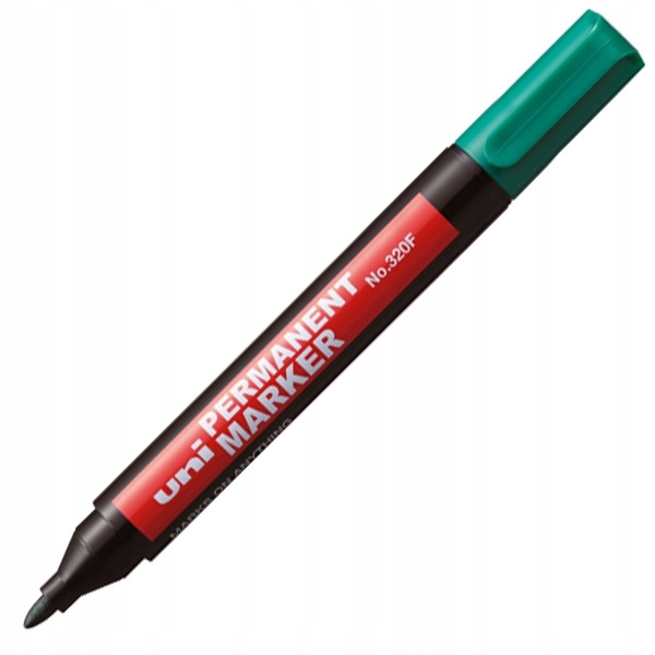 

Marker permanentny Uni 320F Okrągły Zielony