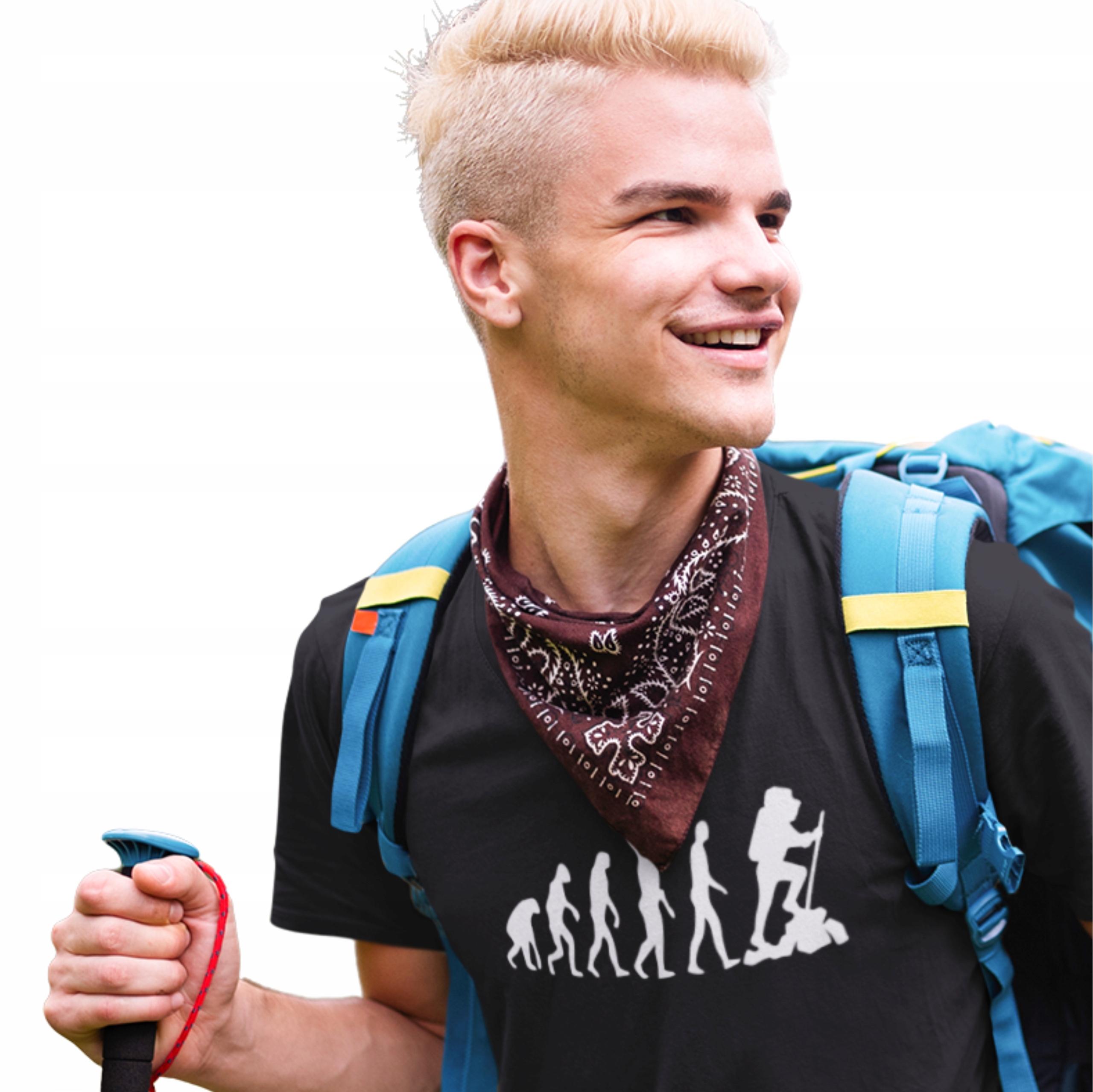 

Męska Koszulka Ewolucja Góry Walentynki