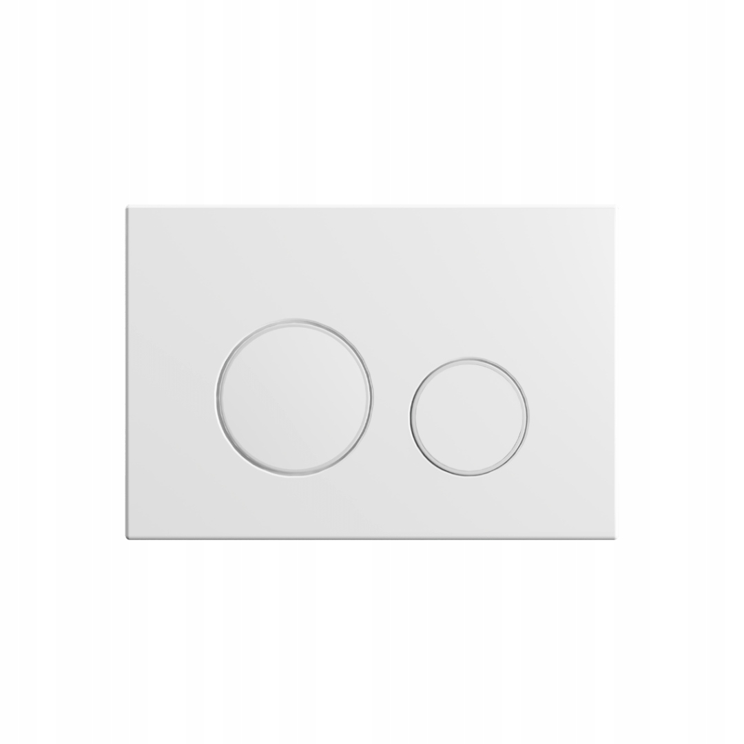 Wc tlačítko Flaro Expert bílý lesk pro podomítkový rám