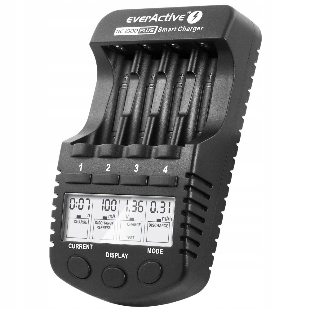 

Ładowarka Aa Aaa everActive NC-1000 Plus LCD