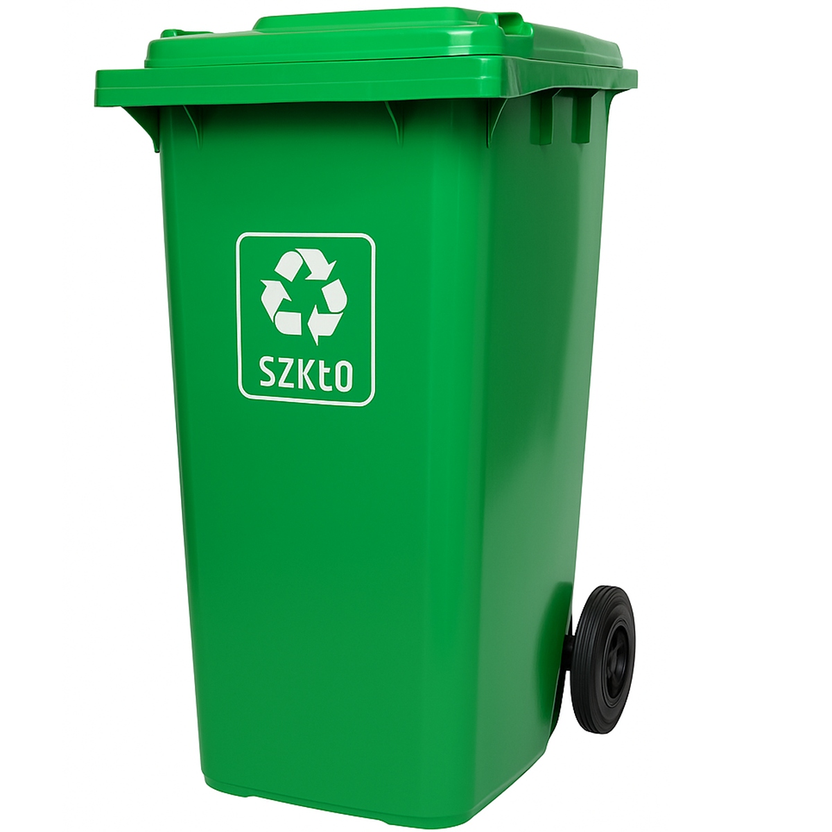 Kosz Na Szkło Mocny Zbiornik Na Wodę Zielony Kubeł Na Odpady 240L Kontener