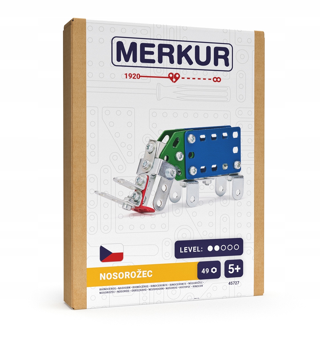 Merkur - Mini ZOO - Nosorożec, 49 elementów