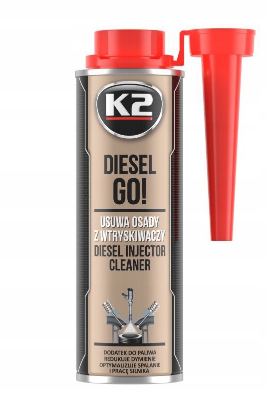 

K2 Diesel Go! Dodatek Do Paliwa Myje Wtryski 250ML