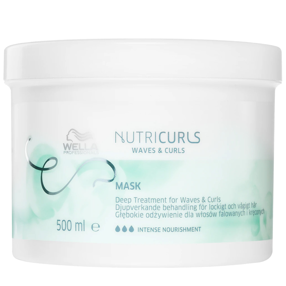 Wella Nutricurls vyživující maska hydratuje vlnité kudrnaté vlasy 500 ml