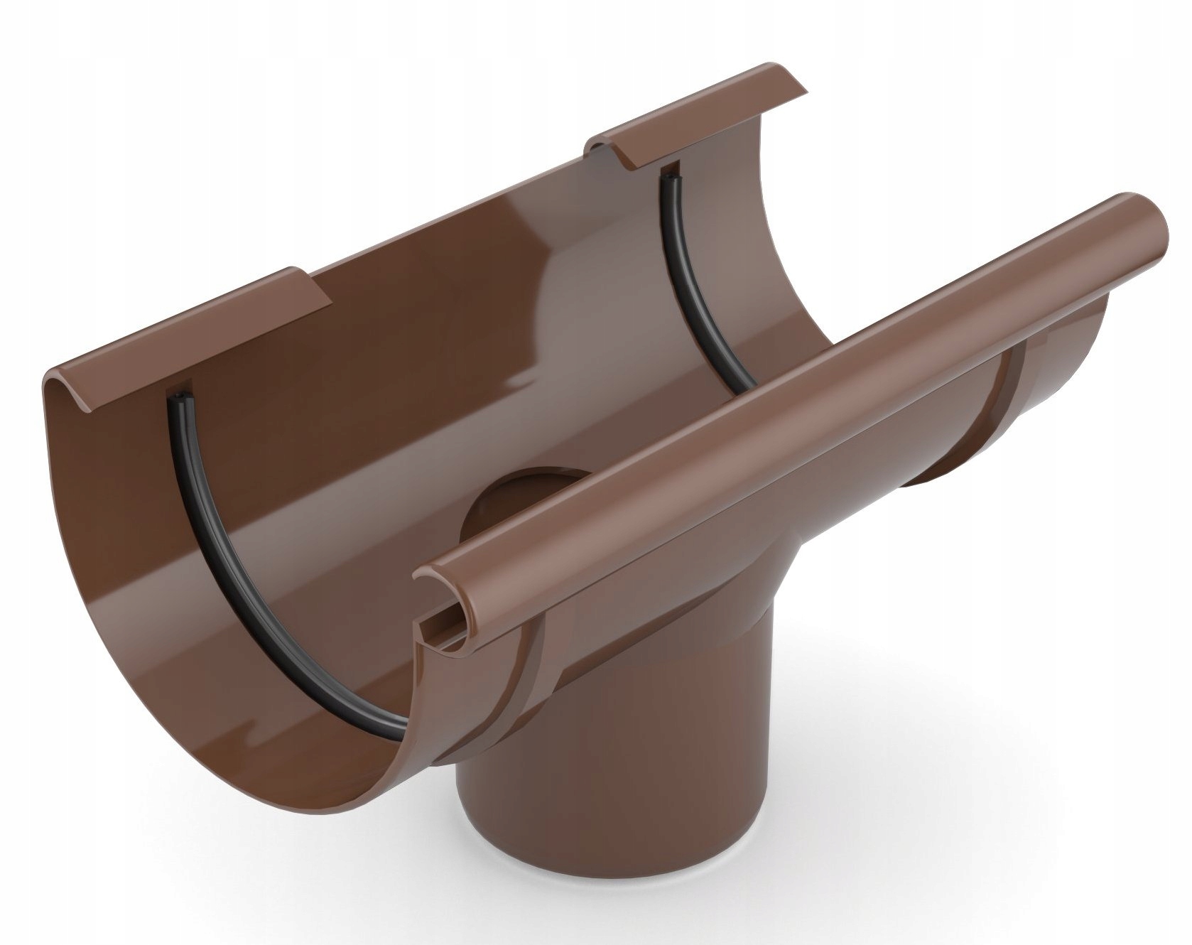 CELLFAST BRYZA LEJ SPUSTOWY ODPŁYW 125MM/90MM BRĄZOWY RAL 8017