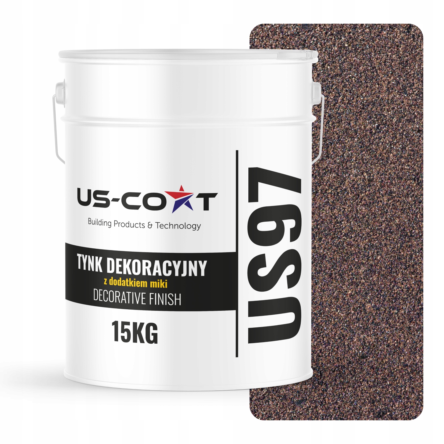 Mozaiková Omítka Jemnozrnná Univerzální Se Třpytkami 15 Kg Barva D823