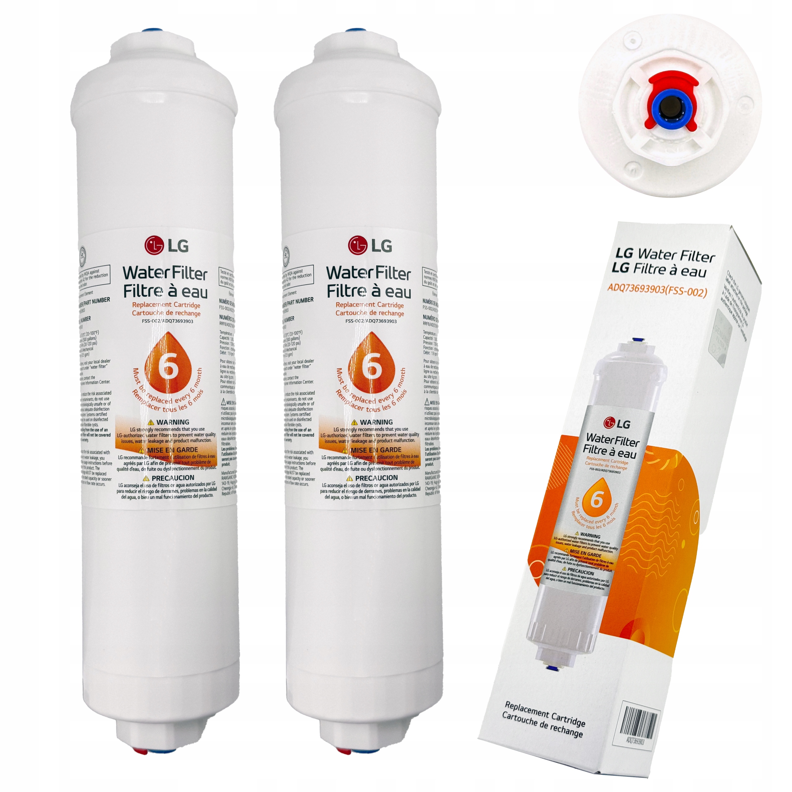 Filtr Wody zewnętrzny do lodówki Lg ADQ73693901 Na Wężyk