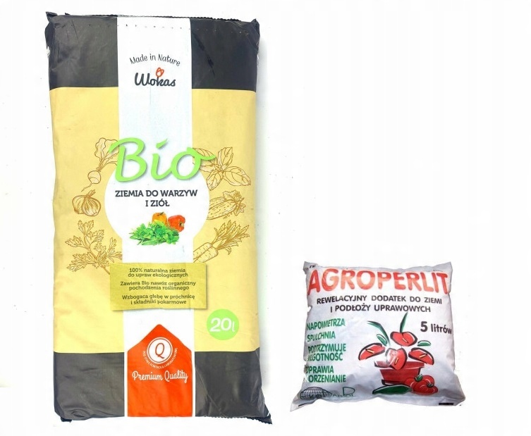 

Ziemia do Sadzenia Warzyw Ziół Bio Perlit Kompost
