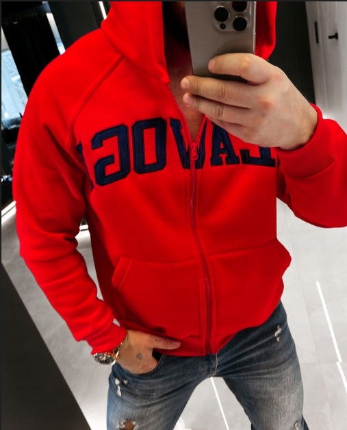 Pánská Mikina Iris Men O La Voga Červená L