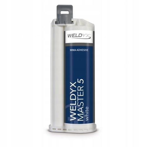 Weldyx Master 5 490 ml 2K biele metakrylové lepidlo 10:1 na alu a oceľ