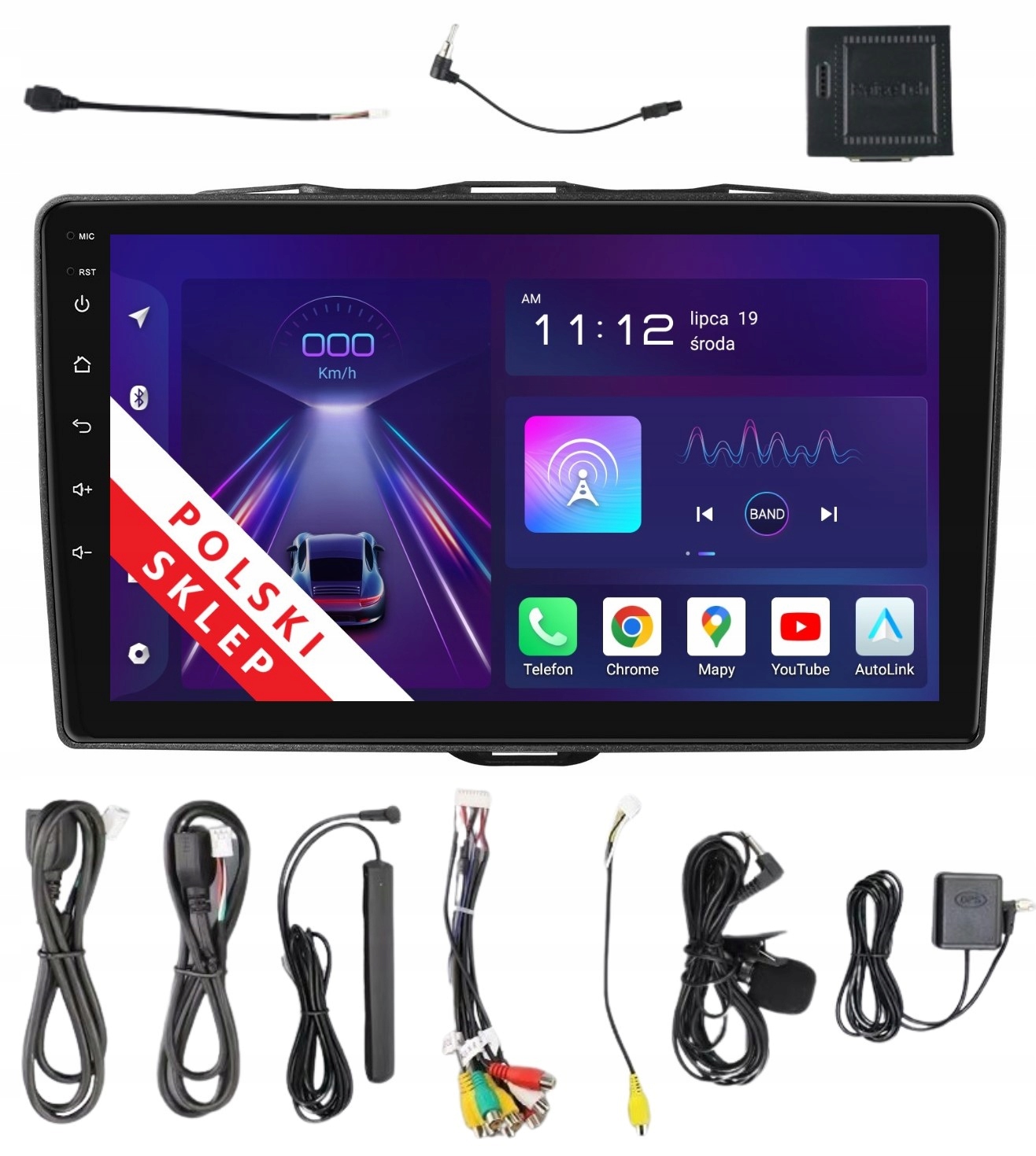 Rádio 2DIN Android Alfa Romeo Giulietta Nuova II 8/256 Gb Dsp Carplay Lte