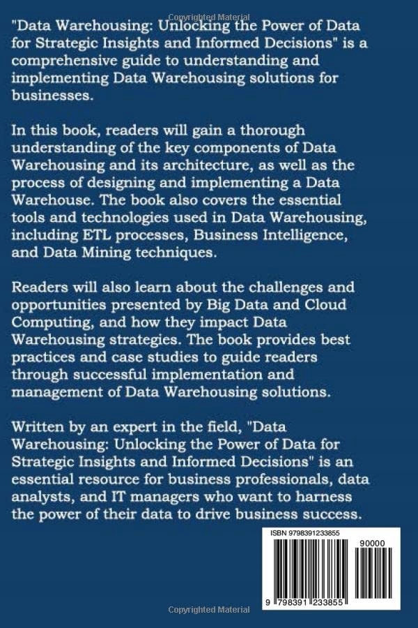 Murray, Brian Data Warehousing: Unlocking the Power of Data for Strategic I Język publikacji angielski