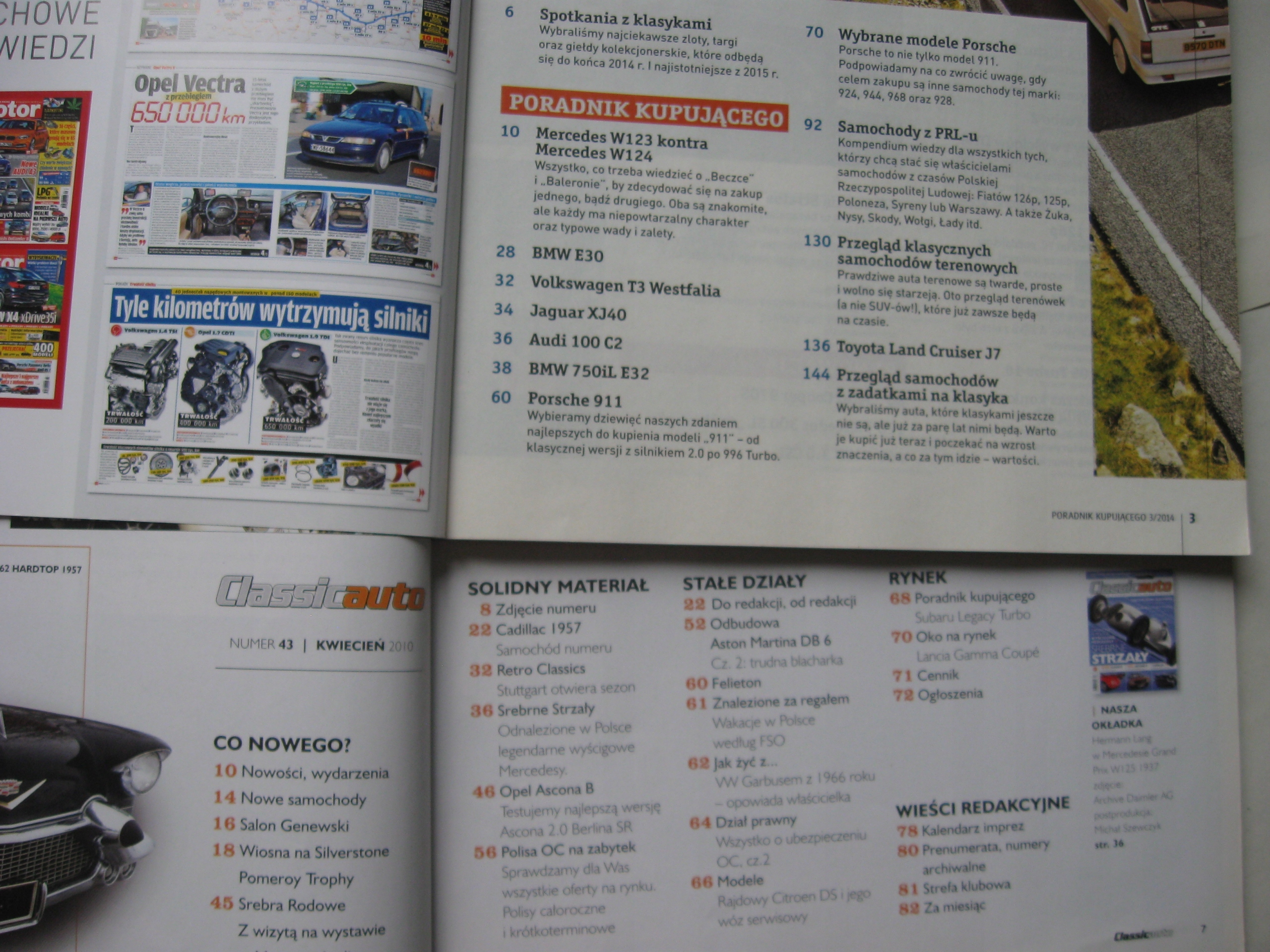 Classic Auto + Automobilista + Auta PRL- 4 numery 2010 Rok wydania 2010