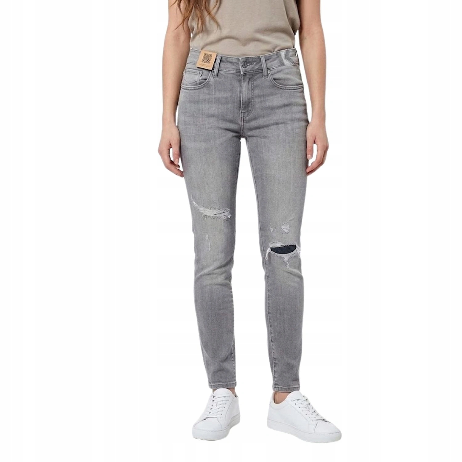 Dámské džínové kalhoty Kaporal klasické šedé slim džíny vel. W26 L32