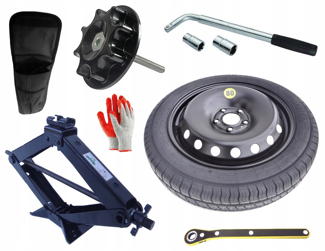 Dojezdové Kolo R17 Jeep Renegade (2014-současnost) Sada (upevňovací Šroub)