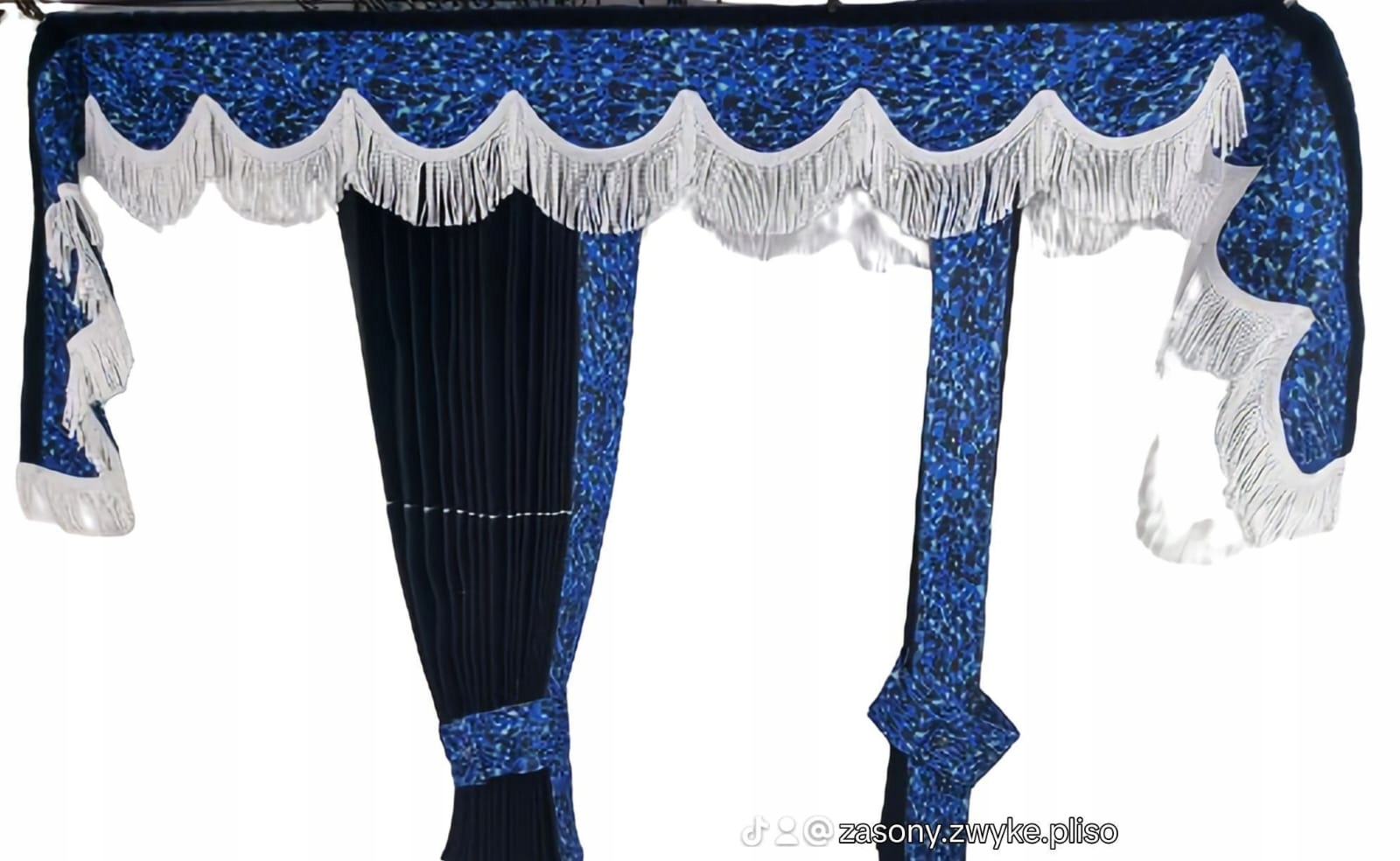 Plisované záclony na přední sklo volánek Tir Různé Barvy Dánský Plyš