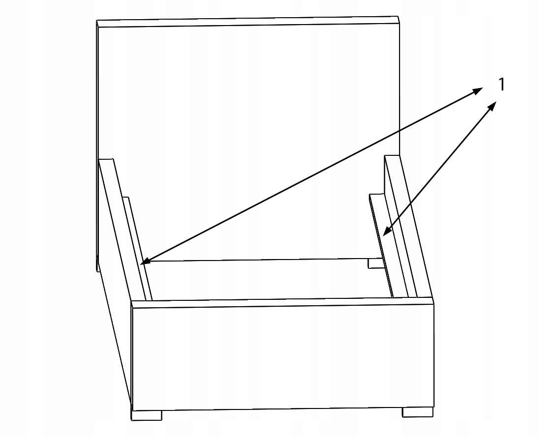 Stelaż do łóżka 100x200 metalowy gęsty wkład pod materac Rozmiar (cm) 100x200
