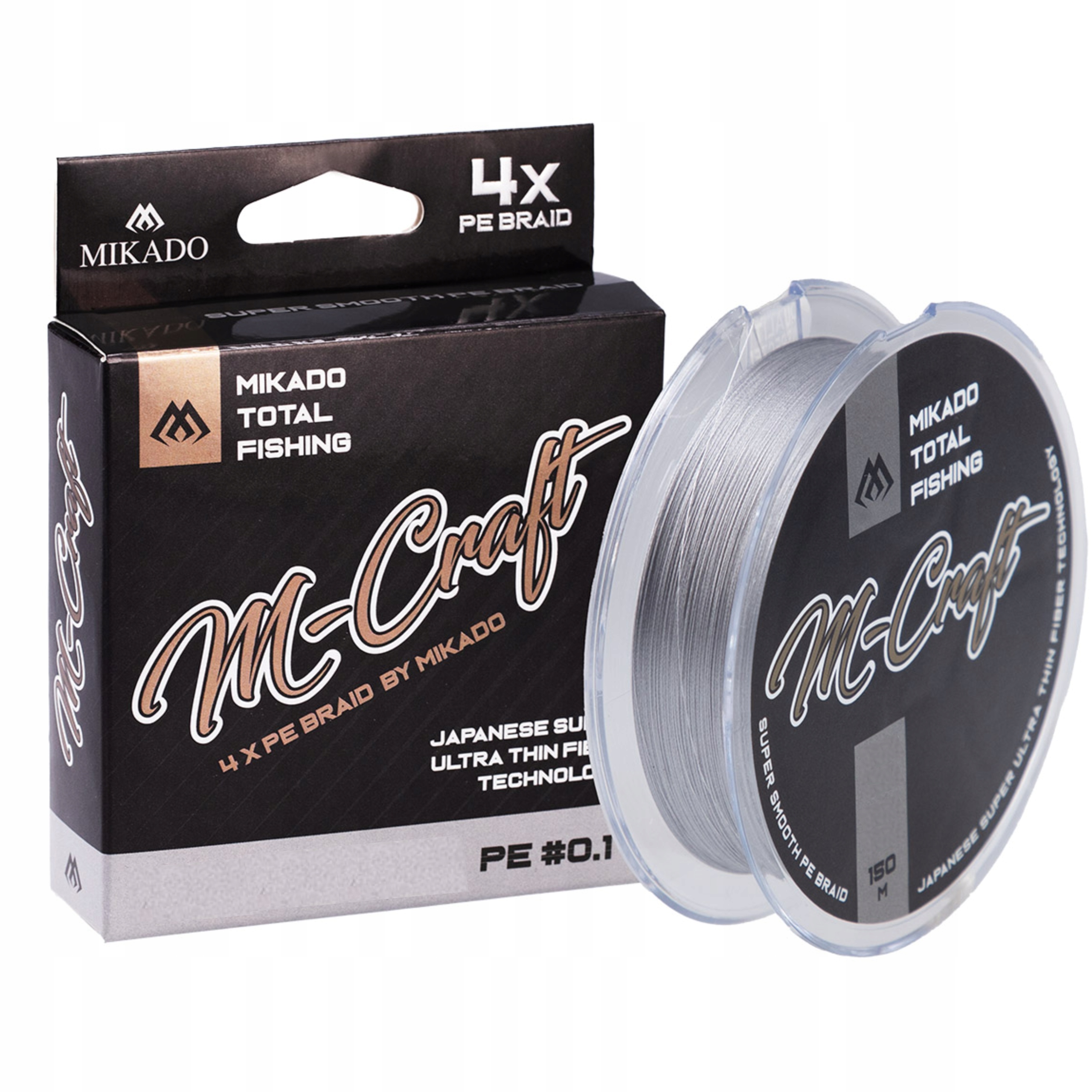 Plecionka spinningowa Ultralight M-craft Steel Gray 0,08mm 150m Mikado