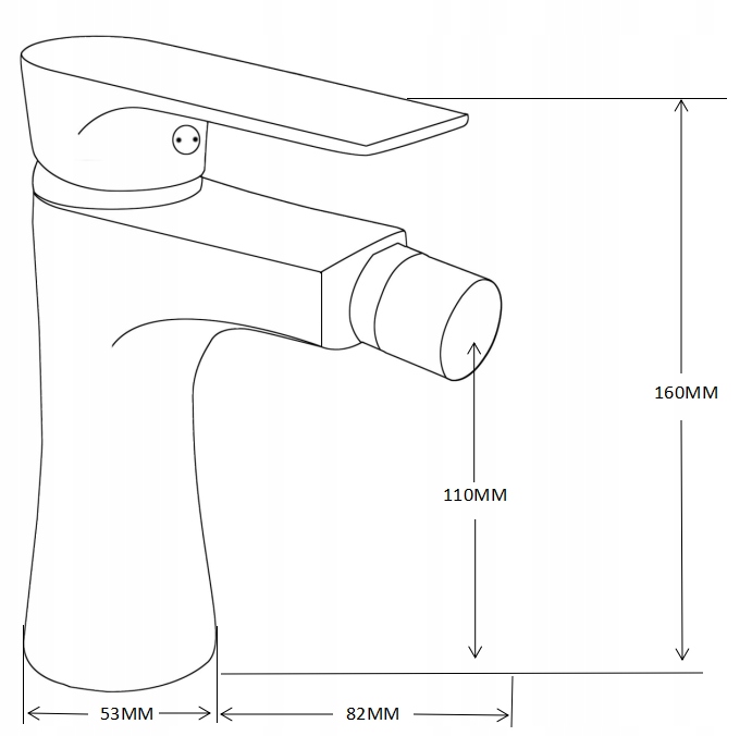 MEXEN AXEL BATERIA BIDETOWA STOJĄCA MOSIĄDZ CZARNA Marka Mexen