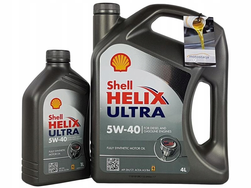 

Shell Helix Ultra 5W40 Api Sn/cf Acea A3/B4 5L