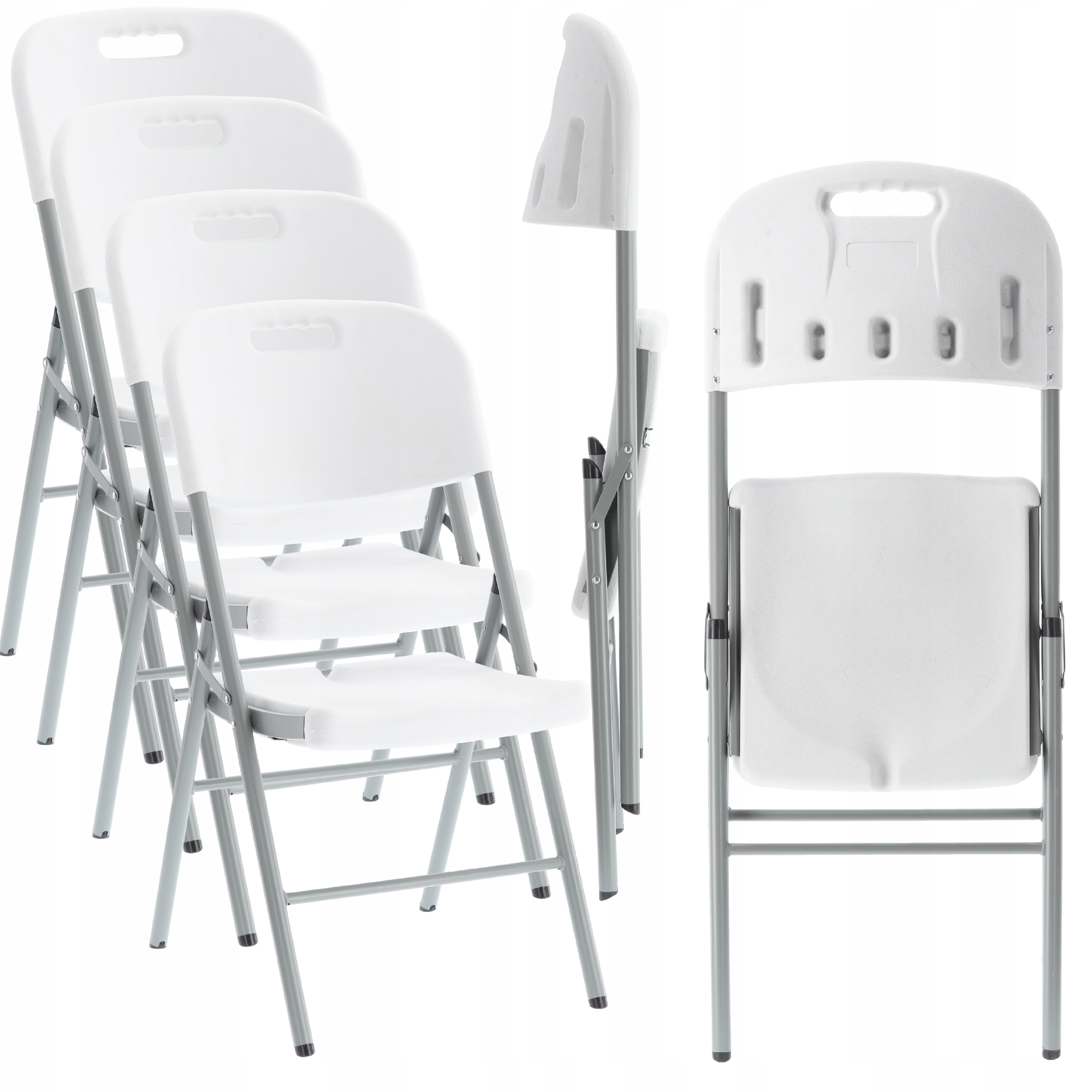 4X KRZESŁO OGRODOWE TURYSTYCZNE CATERINGOWE SKŁADANE BANKIETOWE