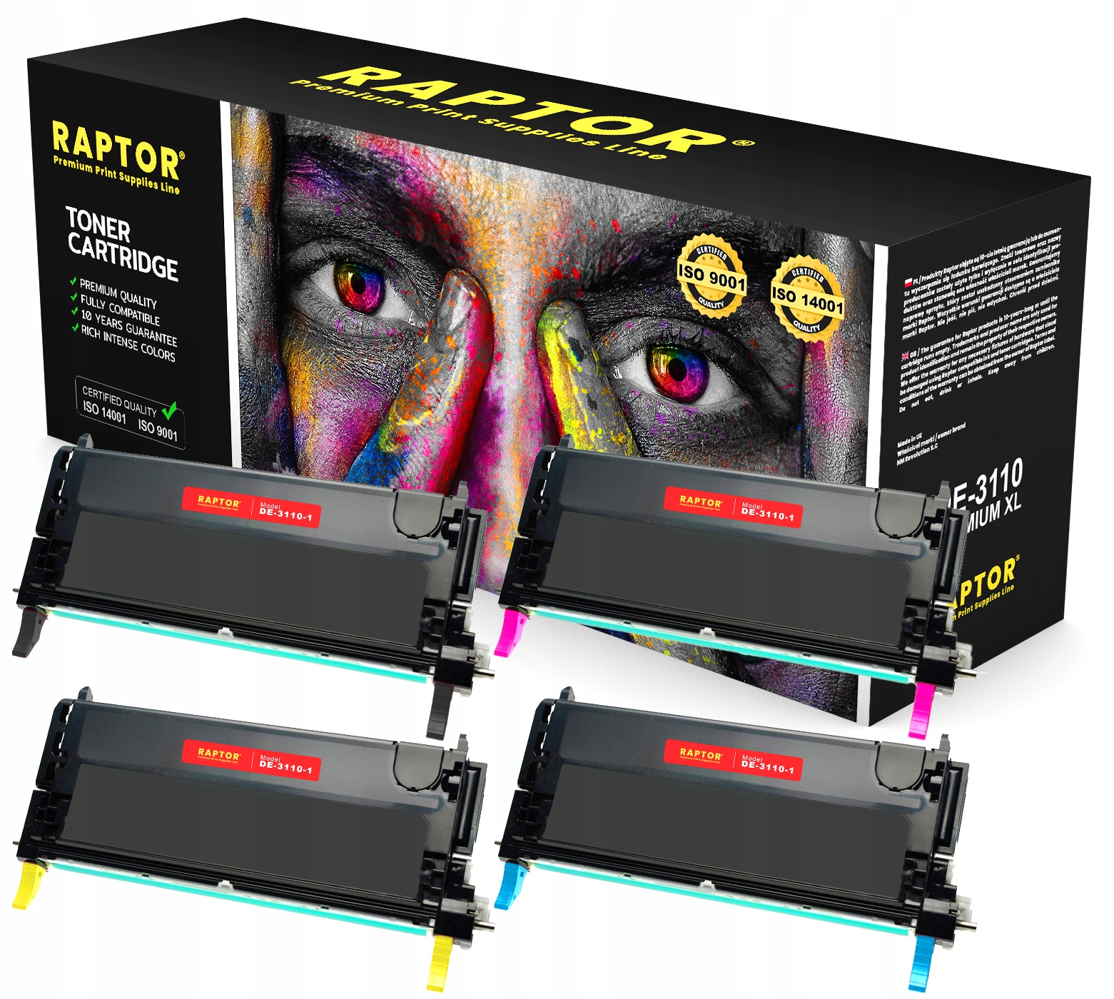 4x Toner Do Tiskárny Dell 3110CN 3115Cdn 3115CN