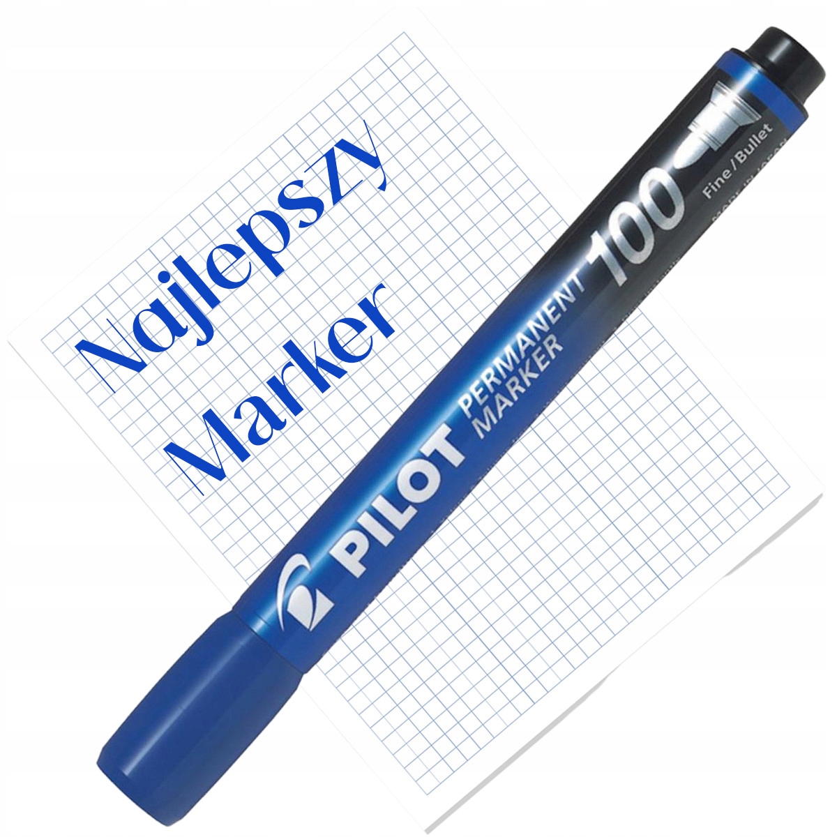 PILOT NIEZMYWALNY MARKER NIEBIESKI OKRĄGŁY KONIEC Marka PILOT