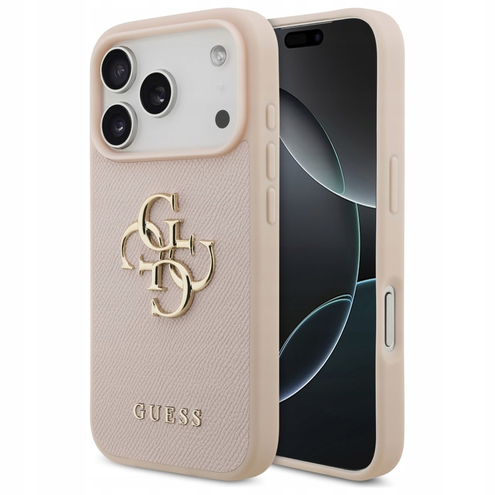 pouzdro růžový obal zadní kryt Guess iPhone 17 Pro