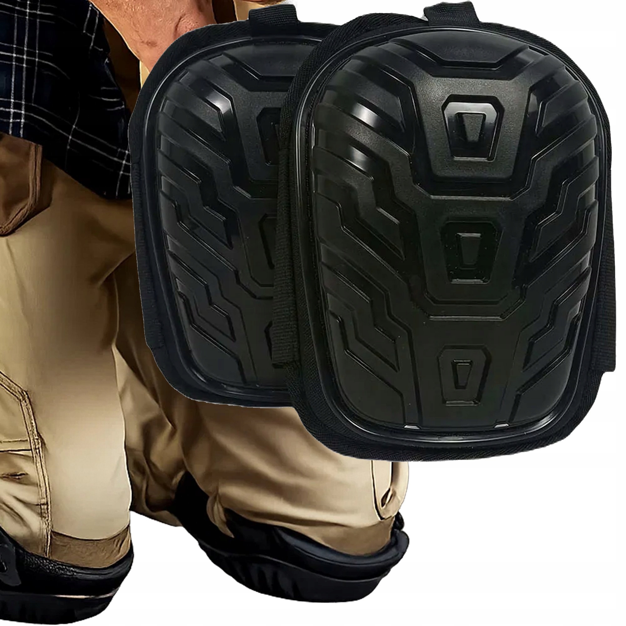 NAKOLANNIKI ŻELOWE OCHRANIACZE ROBOCZE BUDOWLANE BRUKARSKIE NA KOLANA 2SZT